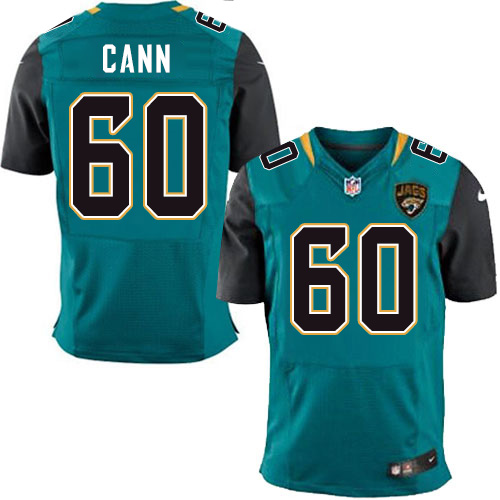 Men's Elite A. J. Cann Nike Jersey Teal Green Home - #60 NFL Jacksonville Jaguars